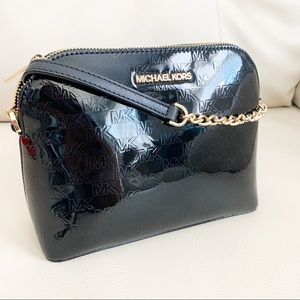 Michael Kors Cindy Dome Metallic Crossbody